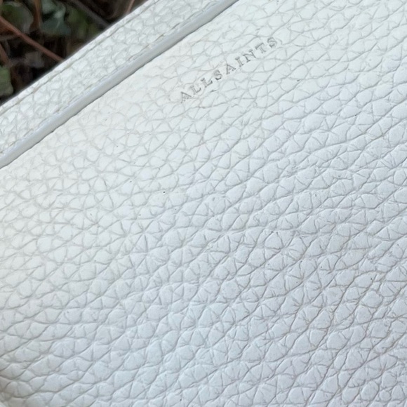 ALLSAINT All Saint Camera Zoe Frankie White Leather Crossbody Shoulder Bag - Picture 4 of 12